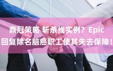 鼎冠策略 斩杀线实例？Epic回复除名脑癌职工使其失去保障！